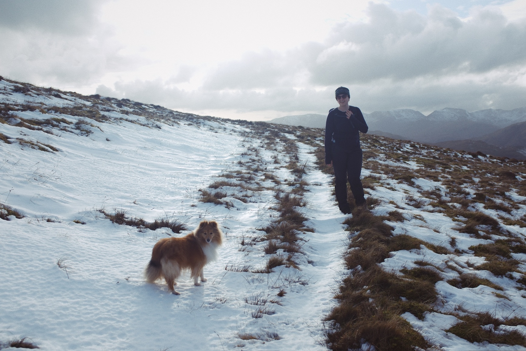 The snow near Ullswater